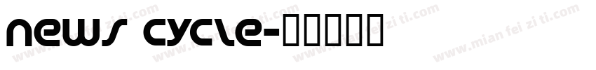 News Cycle字体转换